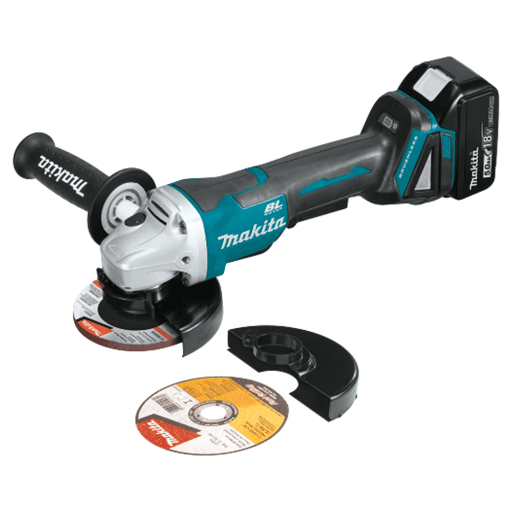 5" 18V LXT Lithium‑Ion Brushless Cordless Paddle Switch Cut‑Off/Angle Grinder Kit with Electric Brake (5.0Ah) Alt 1 - Image