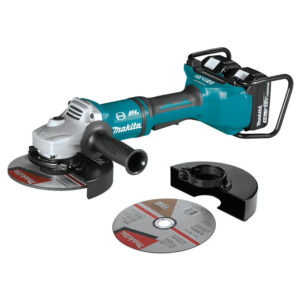 36V LXT Brushless 7" Paddle Switch Cut-Off/Angle Grinder Kit with Electric Brake (5.0Ah) Alt 1 - Image