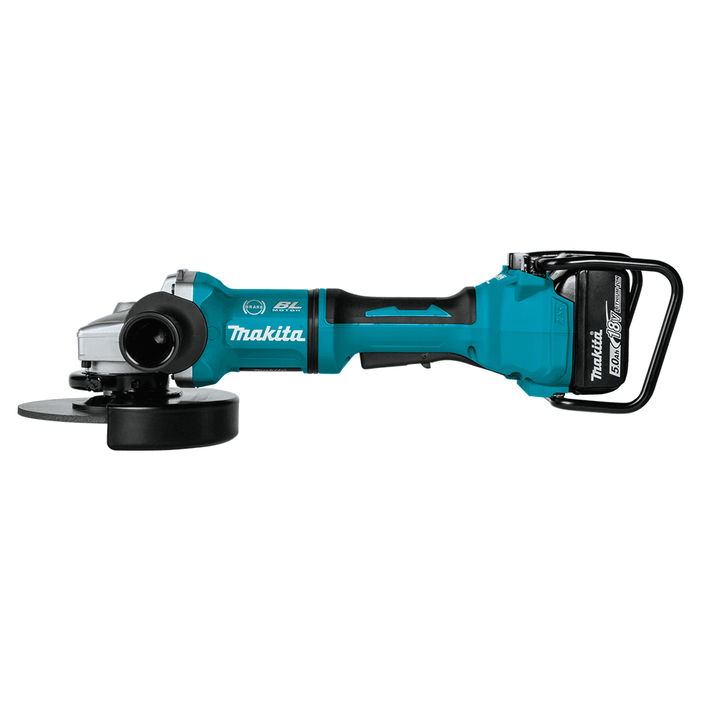 36V LXT Brushless 7" Paddle Switch Cut-Off/Angle Grinder Kit with Electric Brake (5.0Ah) Alt 4 - Image