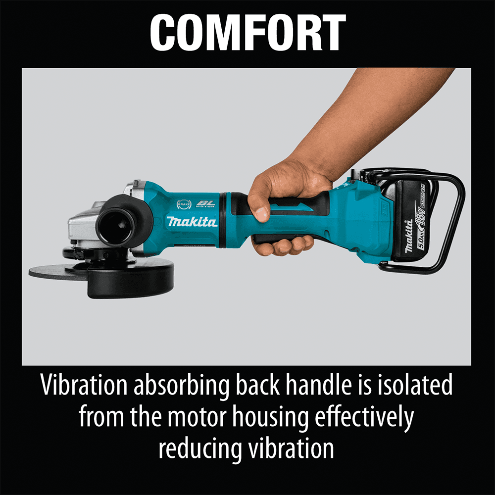 36V LXT Brushless 7" Paddle Switch Cut-Off/Angle Grinder Kit with Electric Brake (5.0Ah) Alt 6 - Image