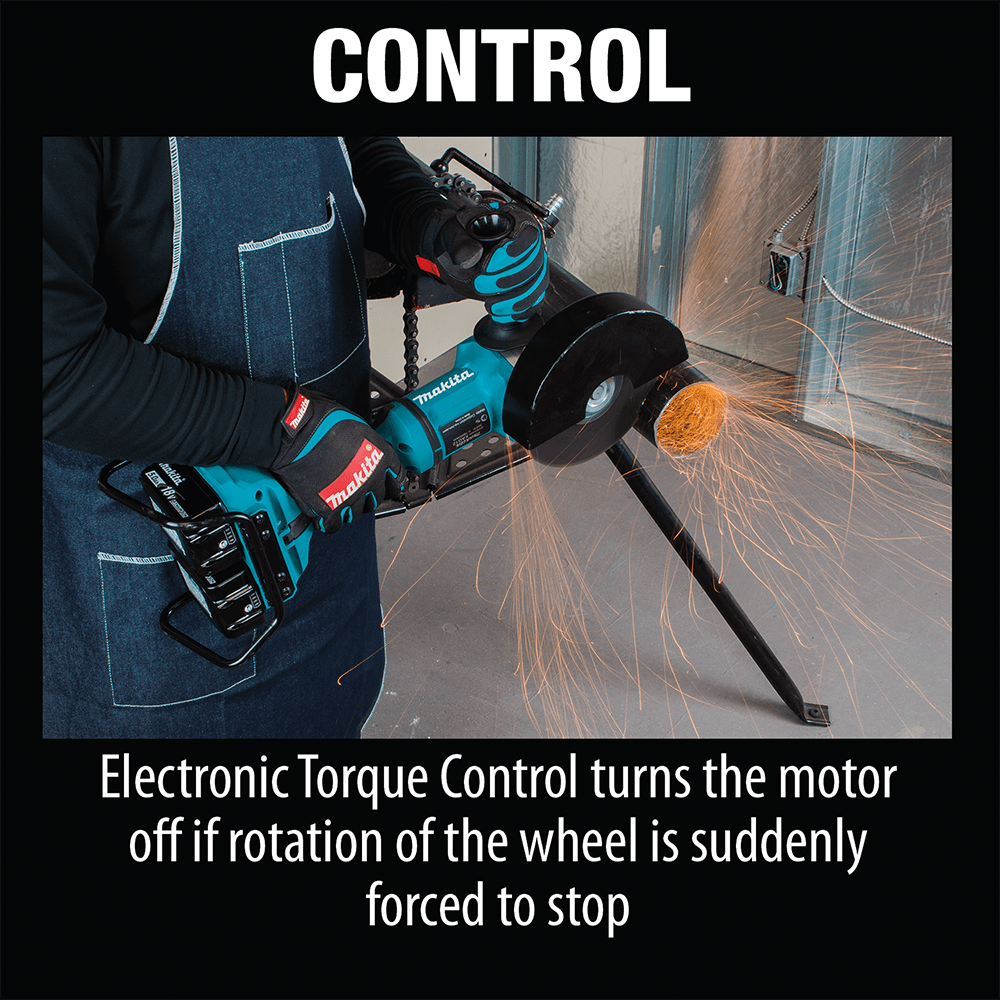 36V LXT Brushless 7" Paddle Switch Cut-Off/Angle Grinder Kit with Electric Brake (5.0Ah) Alt 7 - Image