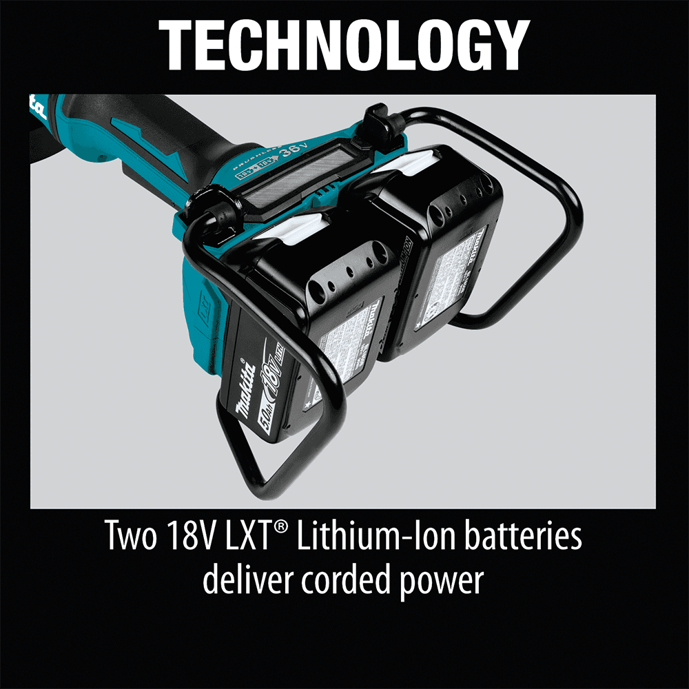 36V LXT Brushless 7" Paddle Switch Cut-Off/Angle Grinder Kit with Electric Brake (5.0Ah) Alt 8 - Image