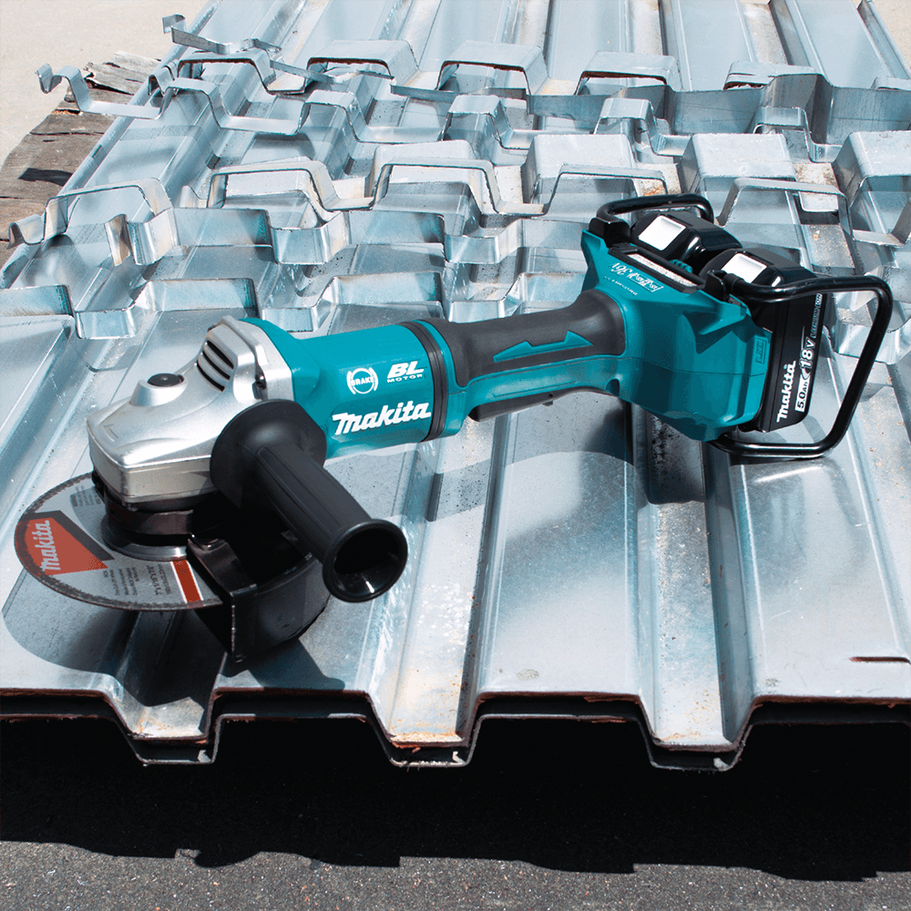 36V LXT Brushless 7" Paddle Switch Cut-Off/Angle Grinder Kit with Electric Brake (5.0Ah) Alt 9 - Image