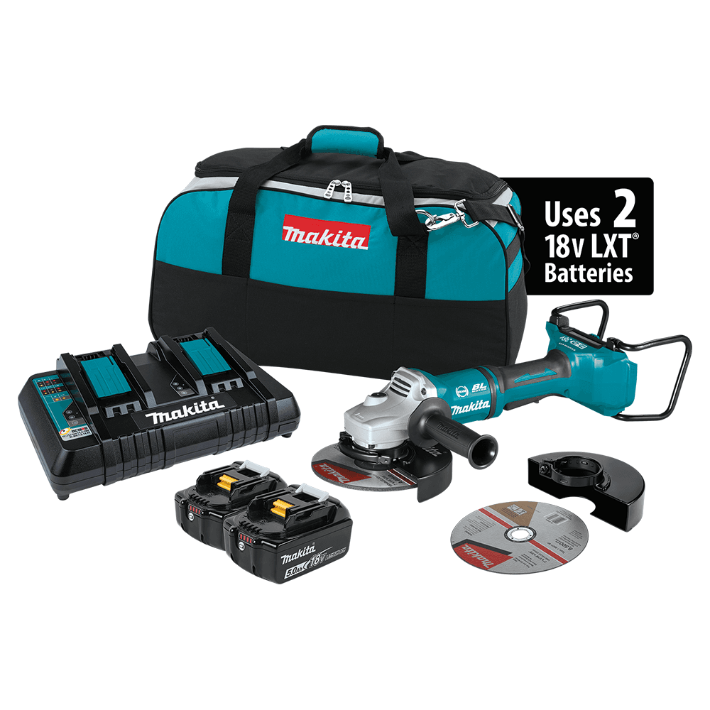 36V LXT Brushless 7" Paddle Switch Cut-Off/Angle Grinder Kit with Electric Brake (5.0Ah) Main - Image