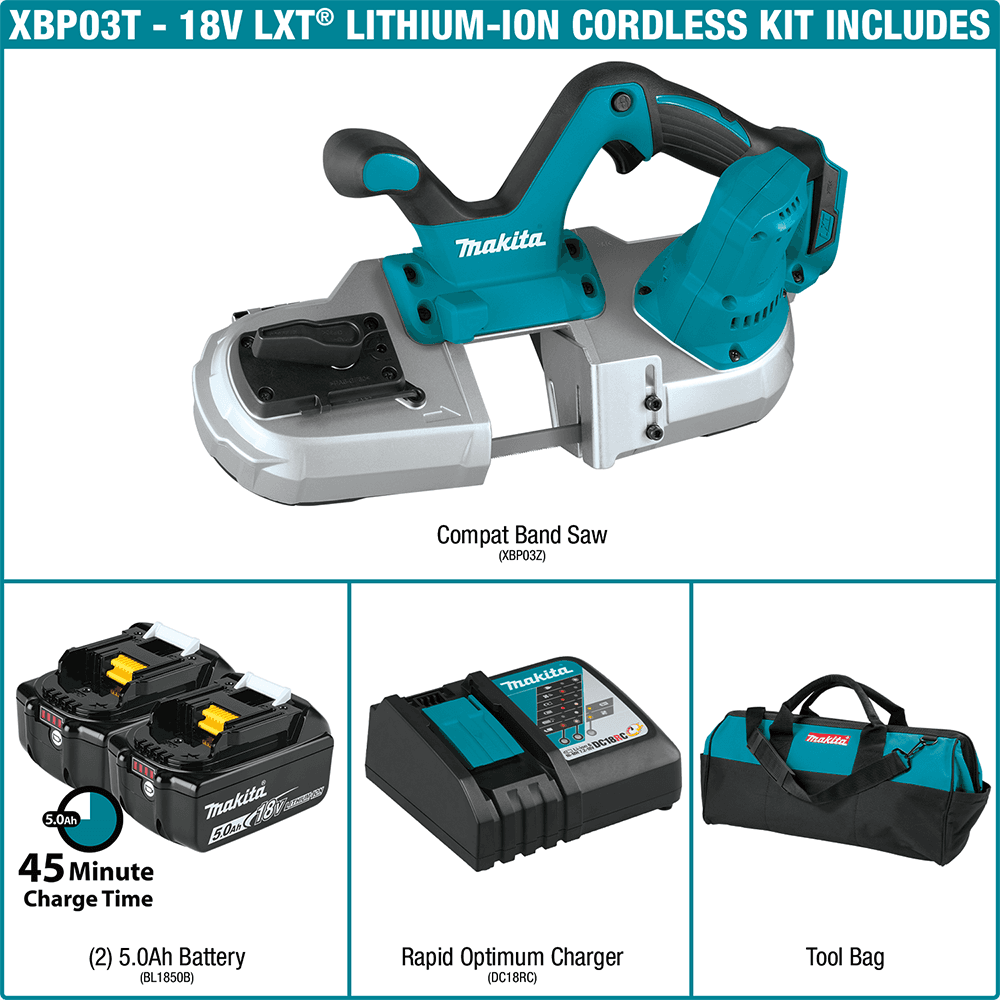 18V LXT Lithium-Ion Cordless Compact Band Saw Kit (5.0Ah) Alt 11 - Image
