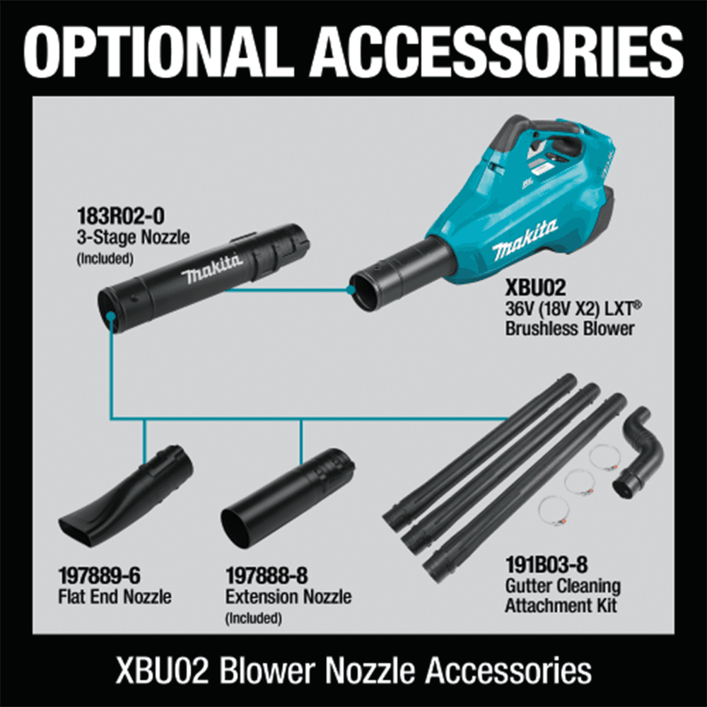 XBU02Z 36V LXT Brushless Blower Tool Only Alt 9 - Image