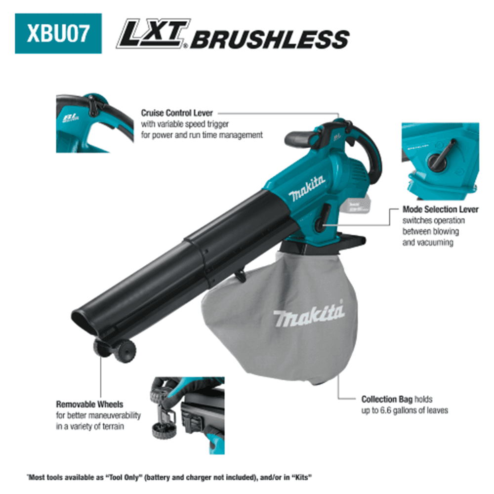 18V LXT Brushless Blower/Vacuum Mulcher Tool Only Alt 1 - Image