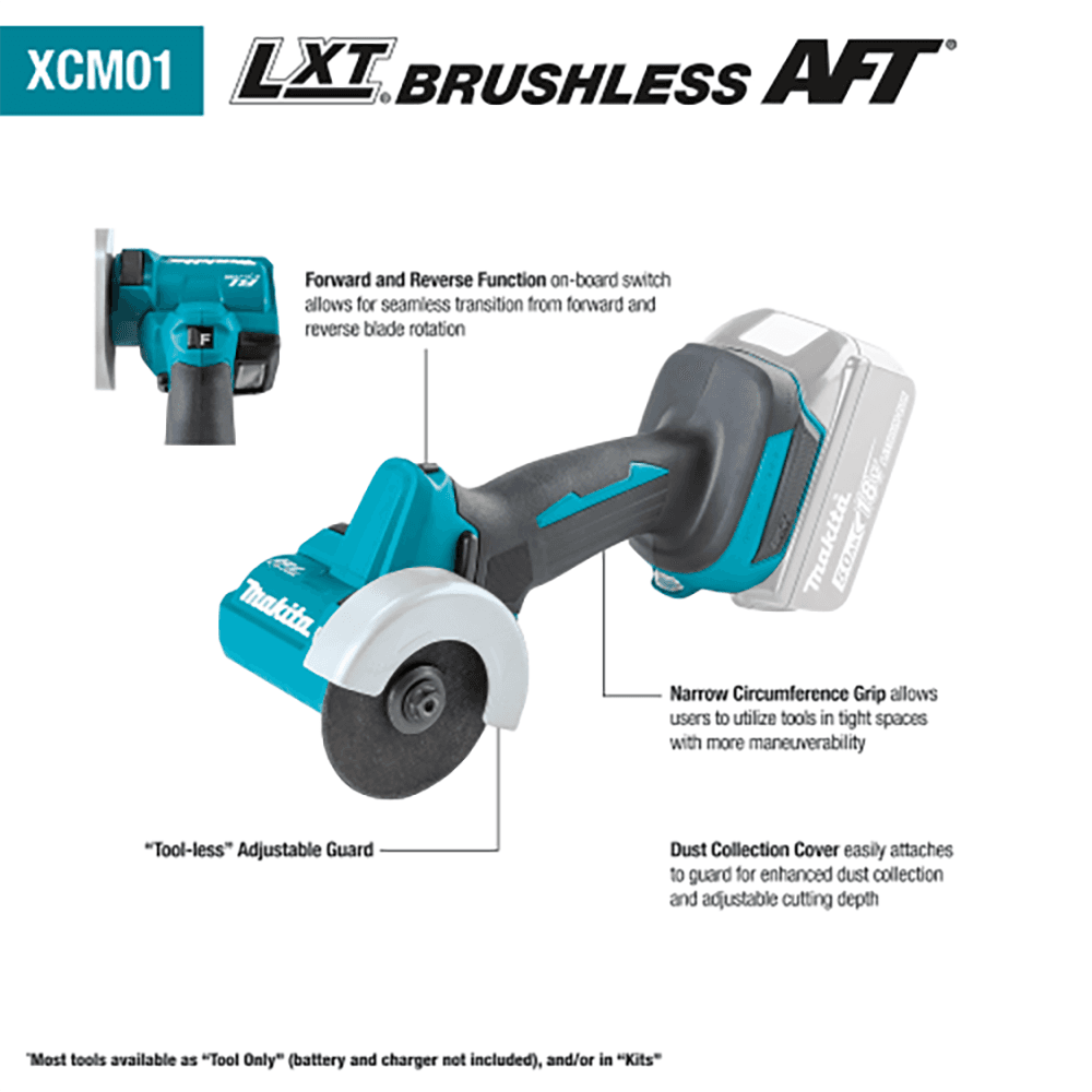 18V LXT Lithium‑Ion Brushless Cordless 3" Cut‑Off Tool, Tool Only Alt 2 - Image