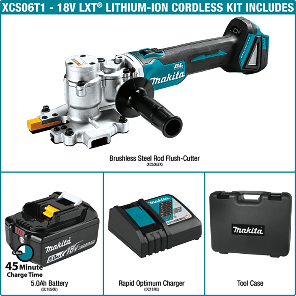 18V LXT Lithium‑Ion Brushless Cordless Steel Rod Flush‑Cutter Kit (5.0Ah) Alt 5 - Image