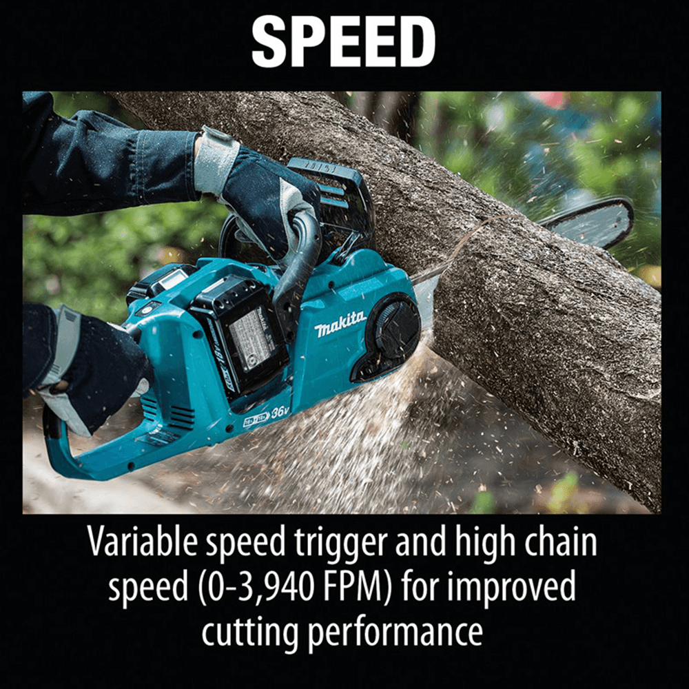 Kit includes 4 fast-charging 18V LXT lithium-ion batteries and an efficient 18V dual port rapid optimum charger.