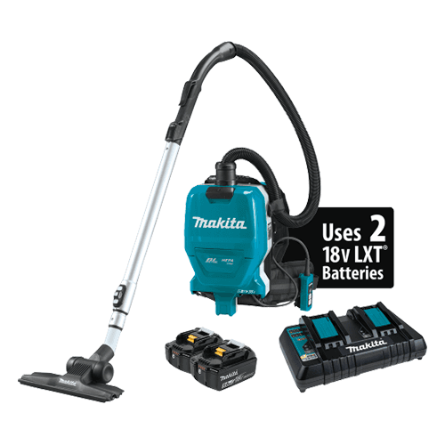 18V x 2 LXT Brushless Cordless 2 Quart HEPA Filter Backpack Dry Vacuum Kit (5.0Ah) Main - Image