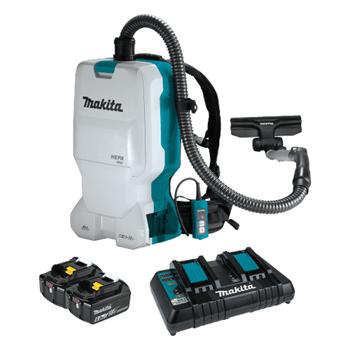 18V x 2 LXT Lithium-Ion Brushless Cordless 6 Quart HEPA Filter Backpack Dry Vacuum (6.0Ah) Alt 5 - Image