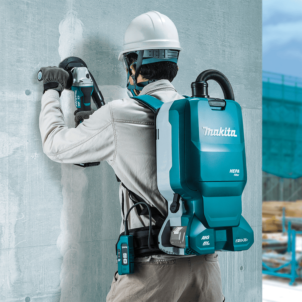 36V LXT Brushless 1.6 Gallon HEPA Filter Backpack Dry Dust Extractor Tool Only with AWS Capable Alt 6 - Image