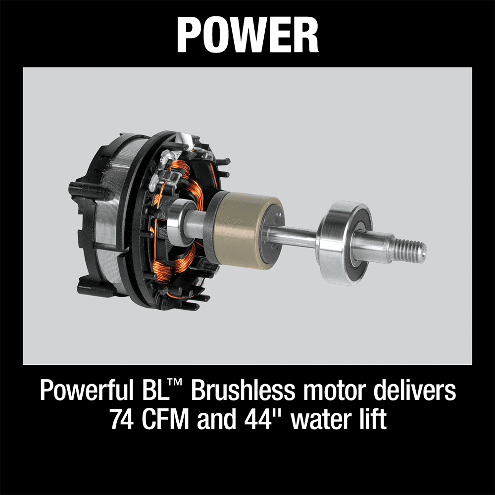 36V LXT Brushless 2.1 Gallon Wet/Dry Dust Extractor/Vacuum Tool Only Alt 8 - Image