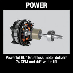 36V LXT Brushless 2.1 Gallon Wet/Dry Dust Extractor/Vacuum Tool Only Alt 8 - Image
