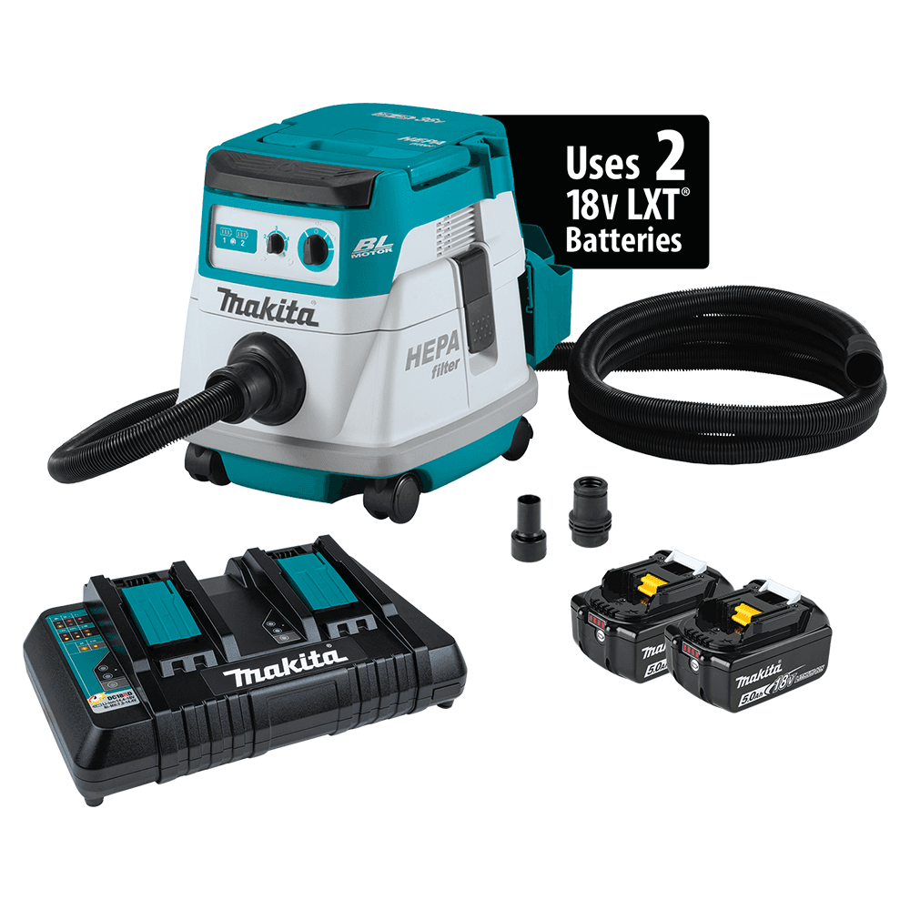36V LXT Brushless 2.1 Gallon HEPA Filter Dry Dust Extractor Kit (5.0Ah) Main - Image