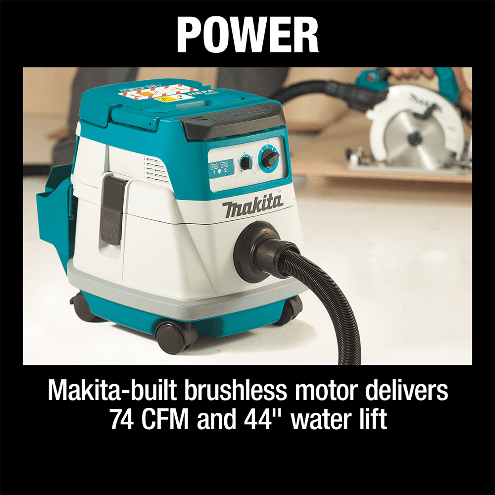 36V LXT Brushless 2.1 Gallon HEPA Filter Dry Dust Extractor Tool Only Alt 5 - Image