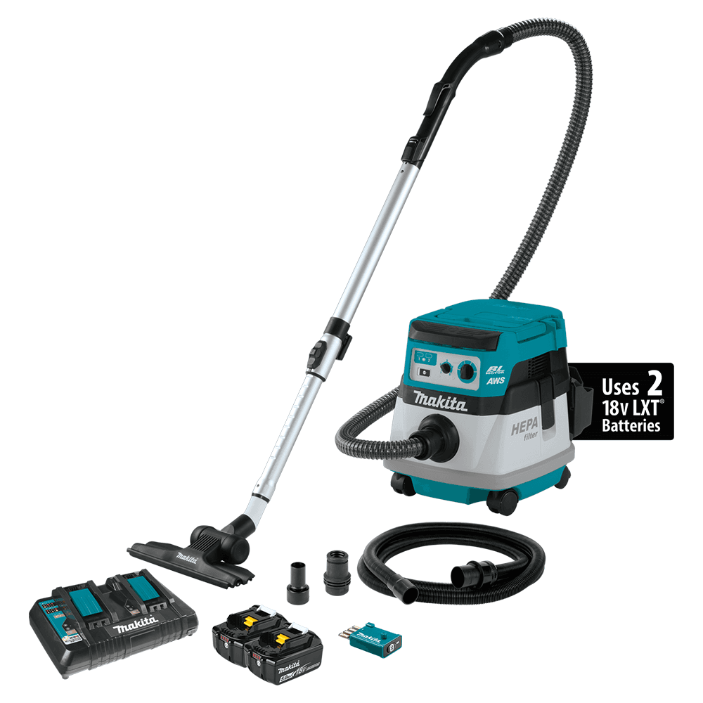 36V LXT Brushless 2.1 Gallon HEPA Filter Dry Dust Extractor/Vacuum Kit with AWS (5.0Ah) Main - Image
