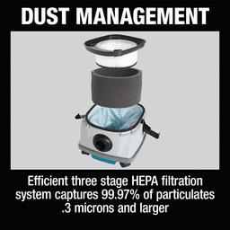 36V LXT Brushless 2.1 Gallon HEPA Filter Dry Dust Extractor/Vacuum Tool Only with AWS Alt 3 - Image