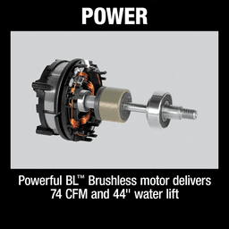36V LXT Brushless 4 Gallon Wet/Dry Dust Extractor/Vacuum Tool Only Alt 4 - Image