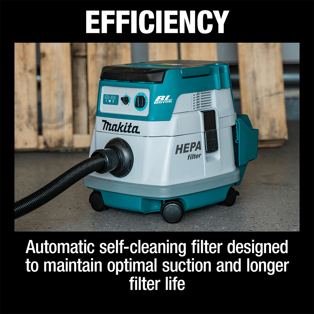 36V LXT Brushless 4 Gallon HEPA Filter Dry Dust Extractor Tool Only Alt 4 - Image