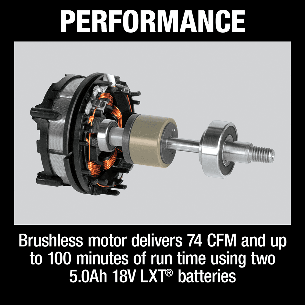 36V LXT Brushless 4 Gallon HEPA Filter Dry Dust Extractor/Vacuum Tool Only with AWS Alt 2 - Image