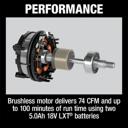 36V LXT Brushless 4 Gallon HEPA Filter Dry Dust Extractor/Vacuum Tool Only with AWS Alt 2 - Image