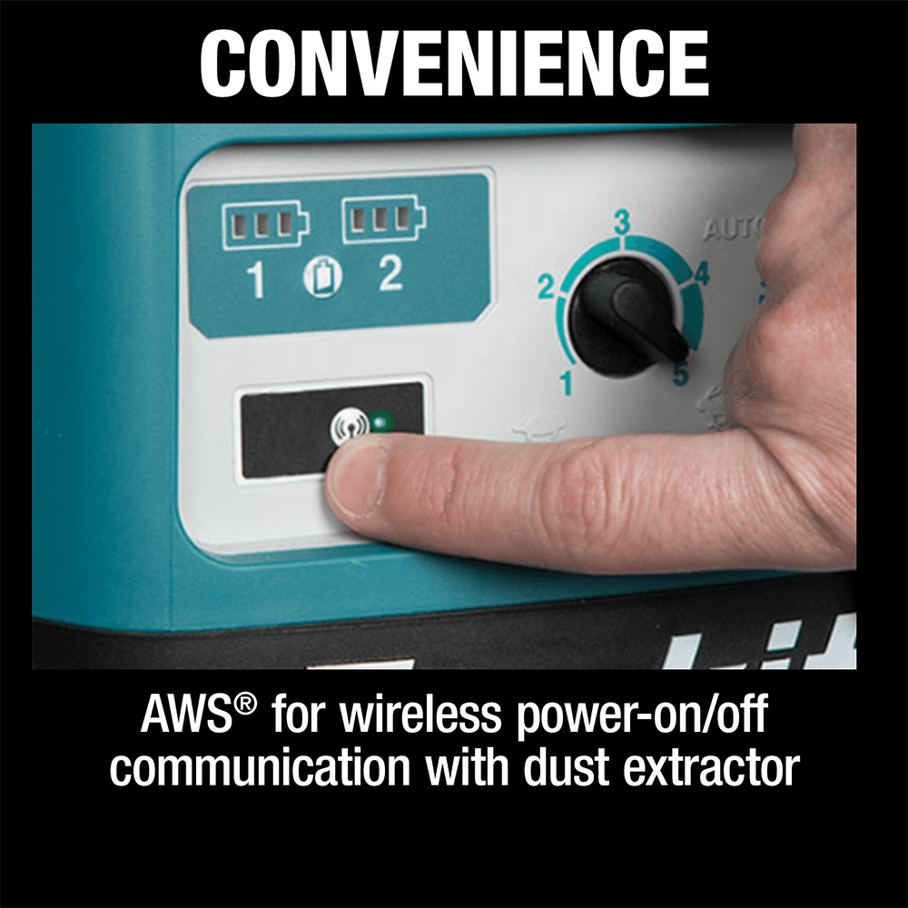 36V LXT Brushless 4 Gallon HEPA Filter Dry Dust Extractor/Vacuum Tool Only with AWS Alt 3 - Image