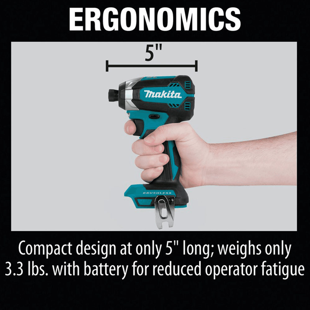 Makita 18V LXT Lithium-Ion Impact Driver Tool front view