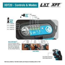 18V LXT Lithium-Ion Brushless Cordless Quick-Shift Mode 4-Speed Impact Driver Kit (5.0Ah) Alt 2 - Image
