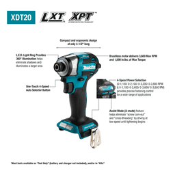 18V LXT Lithium-Ion Brushless Cordless Quick-Shift Mode 4-Speed Impact Driver Kit (5.0Ah) Alt 3 - Image