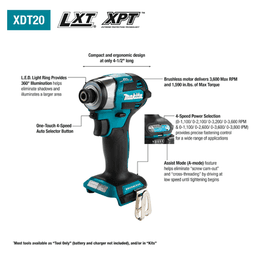 18V LXT Lithium-Ion Brushless Cordless Quick-Shift Mode 4-Speed Impact Driver Tool Only Alt 5 - Image
