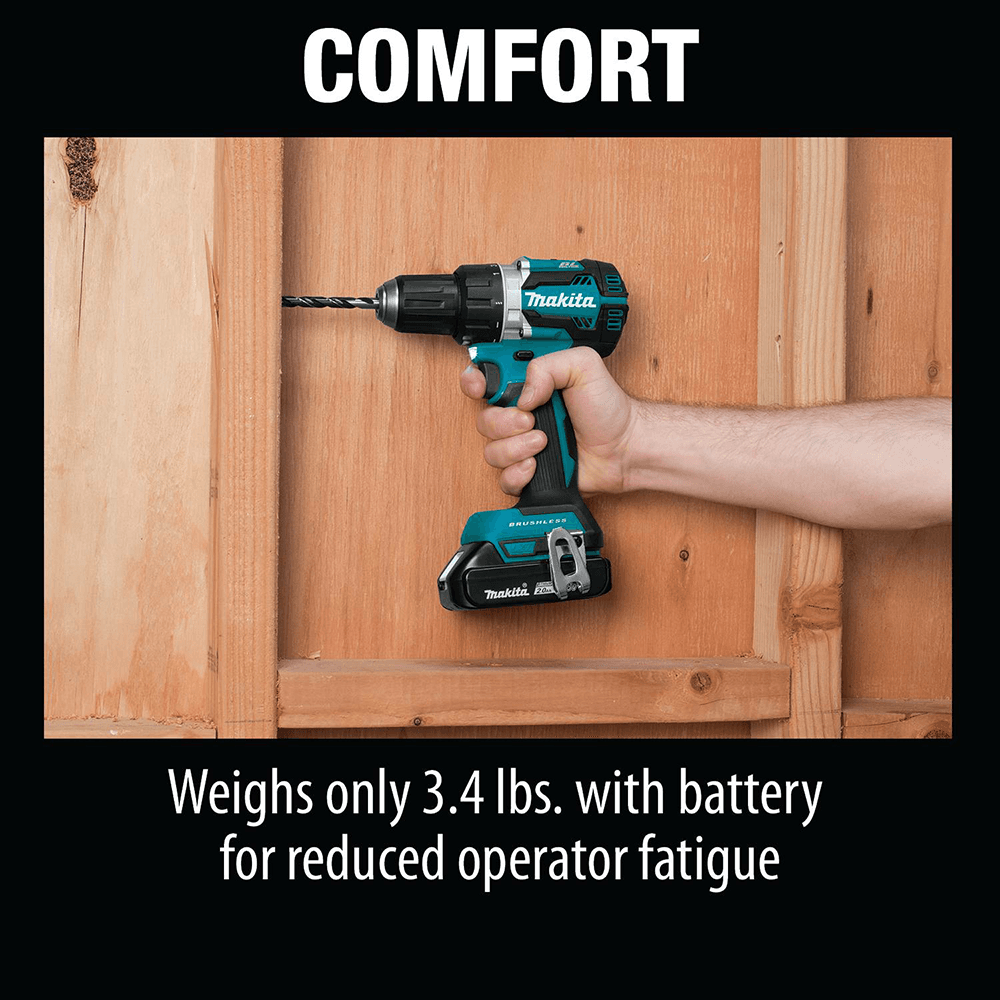18V LXT Lithium-Ion Compact Brushless Cordless 1/2" Driver-Drill Kit (2.0Ah) Alt 10 - Image
