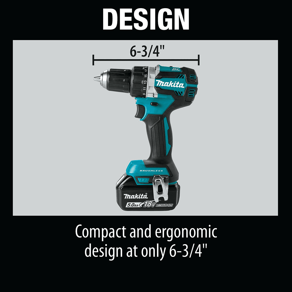 18V LXT Lithium-Ion Compact Brushless Cordless 1/2" Driver-Drill Kit (5.0Ah) Alt 12 - Image