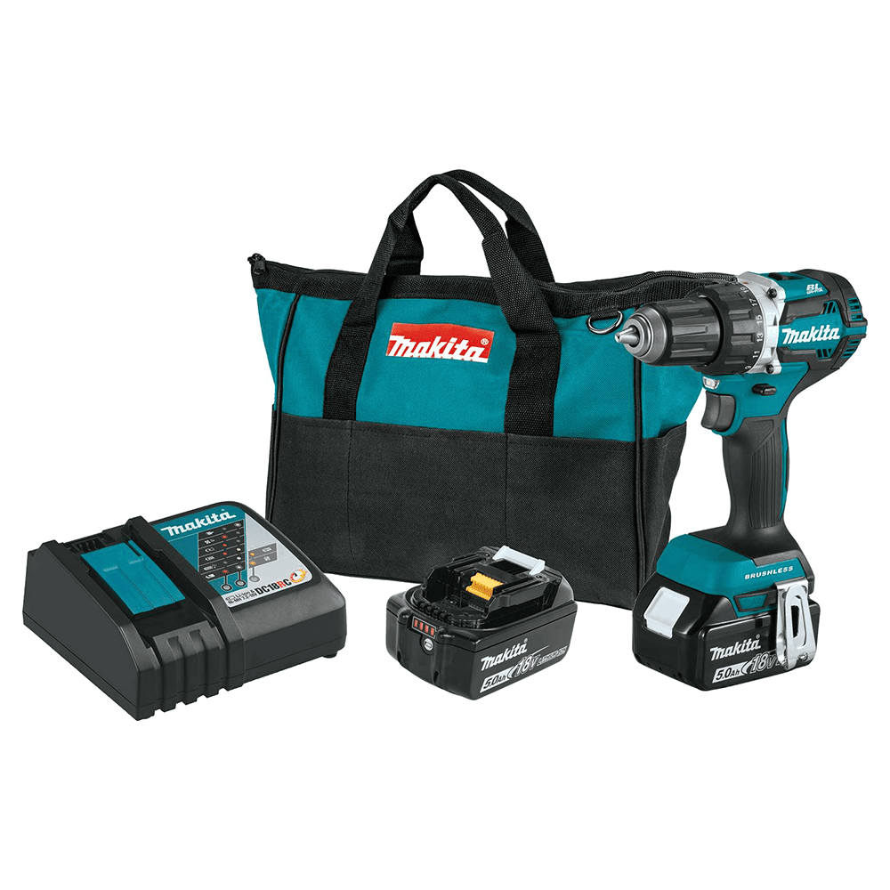 18V LXT Lithium-Ion Compact Brushless Cordless 1/2" Driver-Drill Kit (5.0Ah) Main - Image