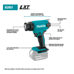 18V LXT Lithium-Ion Cordless Heat Gun Tool Only Alt 1 - Image