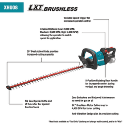 49-3/4" 18V LXT Lithium‑Ion Brushless Cordless Hedge Trimmer Kit (5.0Ah) Alt 2 - Image