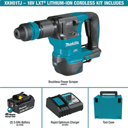 18V LXT Lithium‑Ion Brushless Cordless SDS‑PLUS AVT Power Scraper Kit (5.0Ah) Alt 4 - Image
