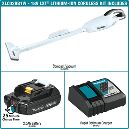 18V LXT Lithium‑Ion Cordless Compact Stick Vacuum Kit with Trigger (2.0Ah) Alt 7 - Image
