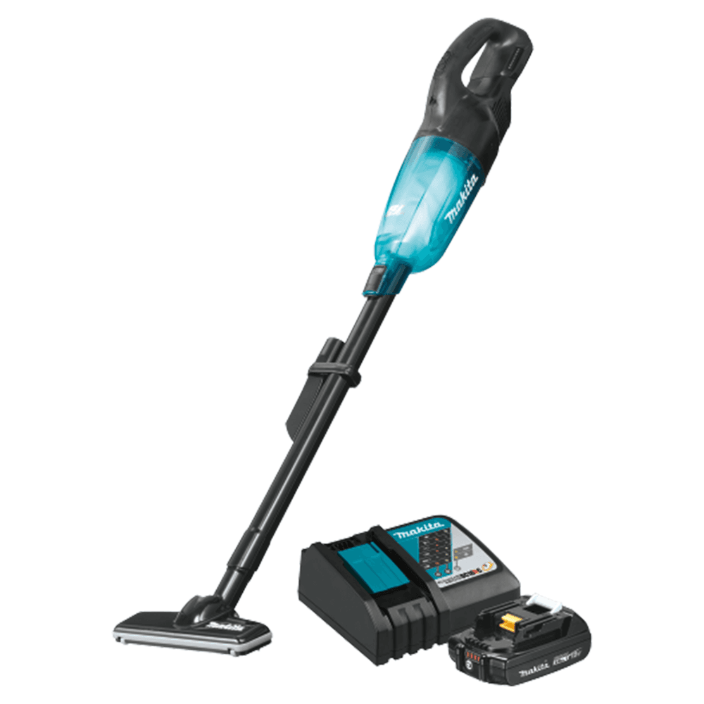 18V LXT Lithium‑Ion Brushless Cordless Compact Stick Vacuum Kit, Trigger with Lock (2.0Ah), Black Main - Image