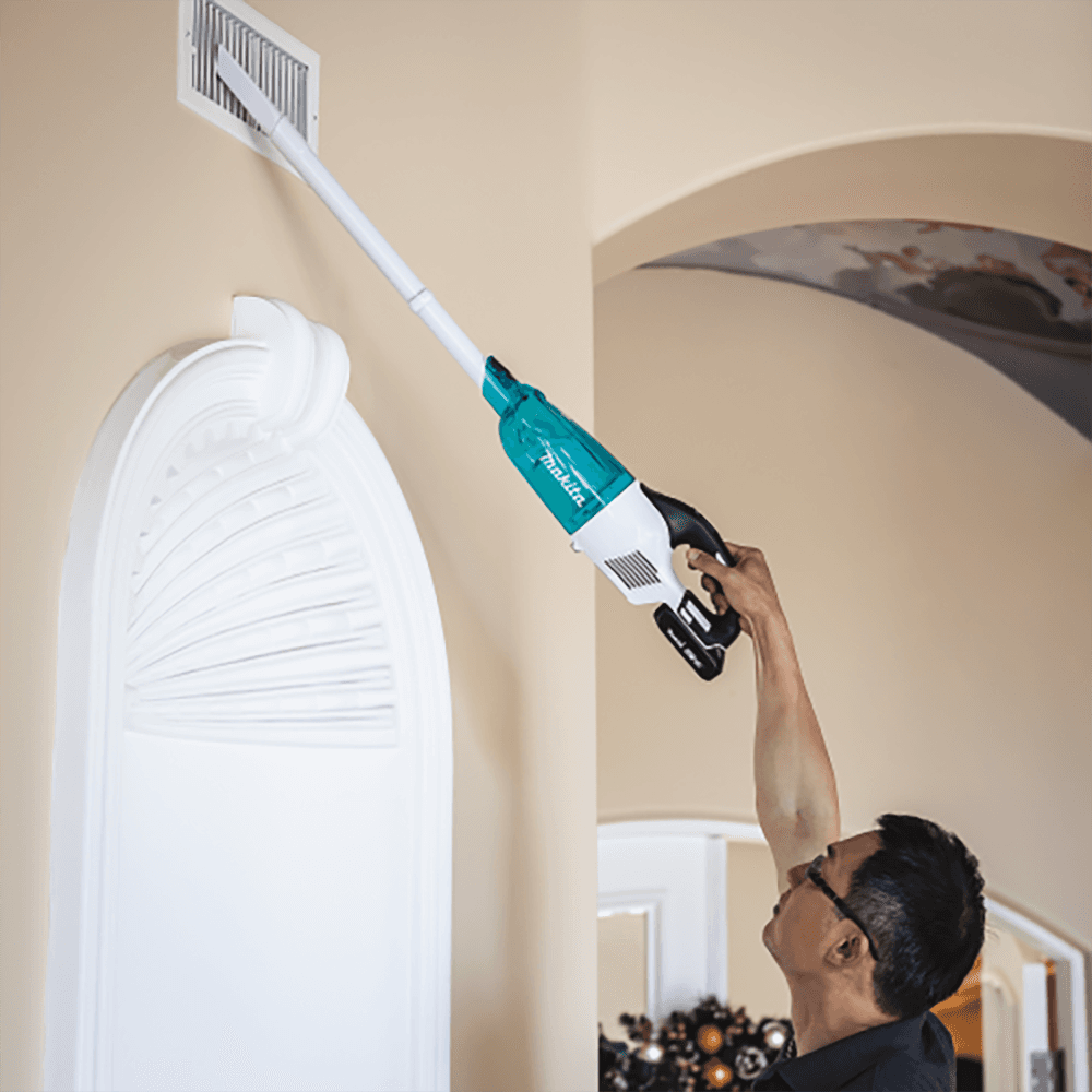 18V LXT Lithium‑Ion Brushless Cordless Compact Stick Vacuum Kit, Trigger with Lock (2.0Ah), White Alt 7 - Image