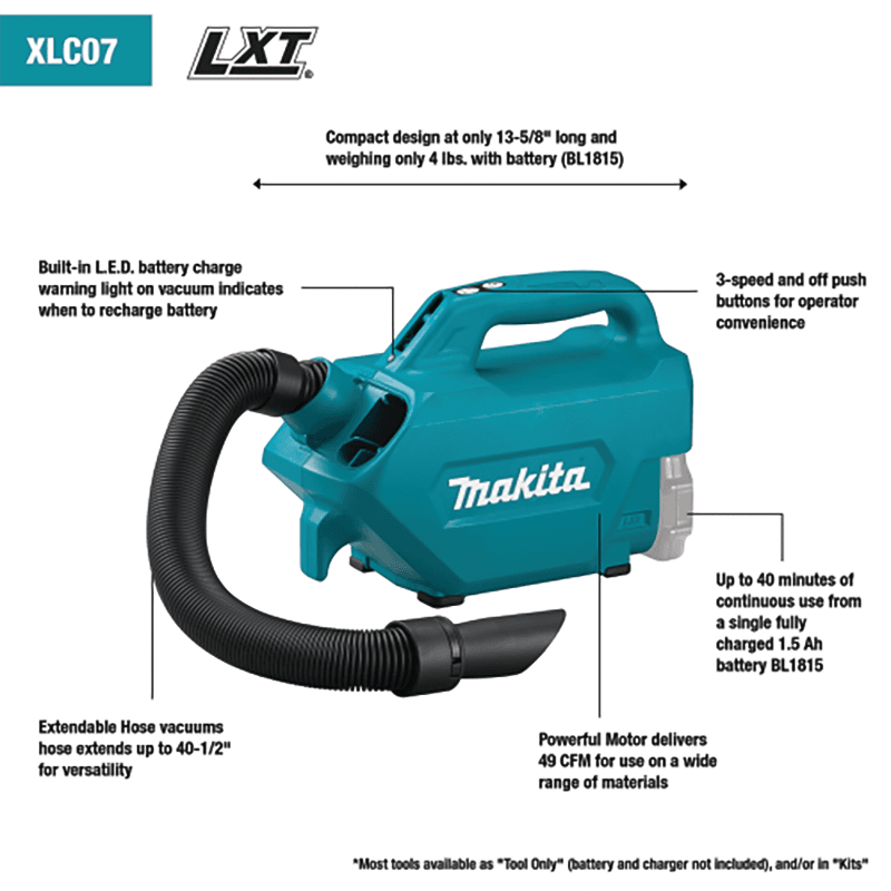 18V LXT Lithium‑Ion Handheld Canister Vacuum Tool Only Alt 1 - Image