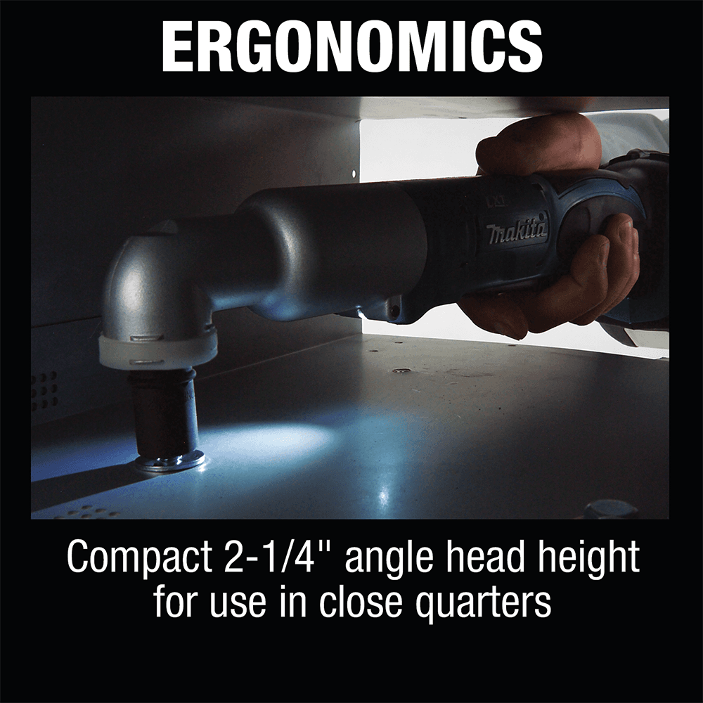 18V LXT Lithium-Ion Cordless 3/8" Square Drive Angle Impact Wrench Tool Only Alt 4 - Image
