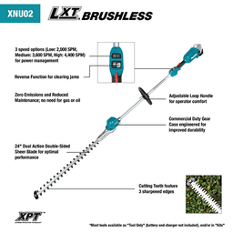 18V LXT Lithium‑Ion Brushless Cordless 24" Pole Hedge Trimmer Kit (5.0Ah) Alt 2 - Image
