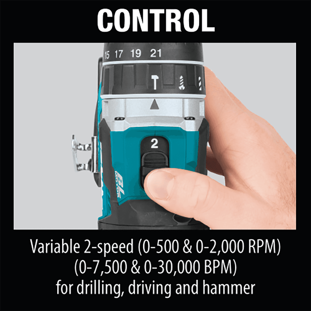 XPH12Z 18V LXT Lithium‑Ion Compact Brushless Cordless 1/2" Hammer Driver‑Drill Tool Only Alt 6 - Image