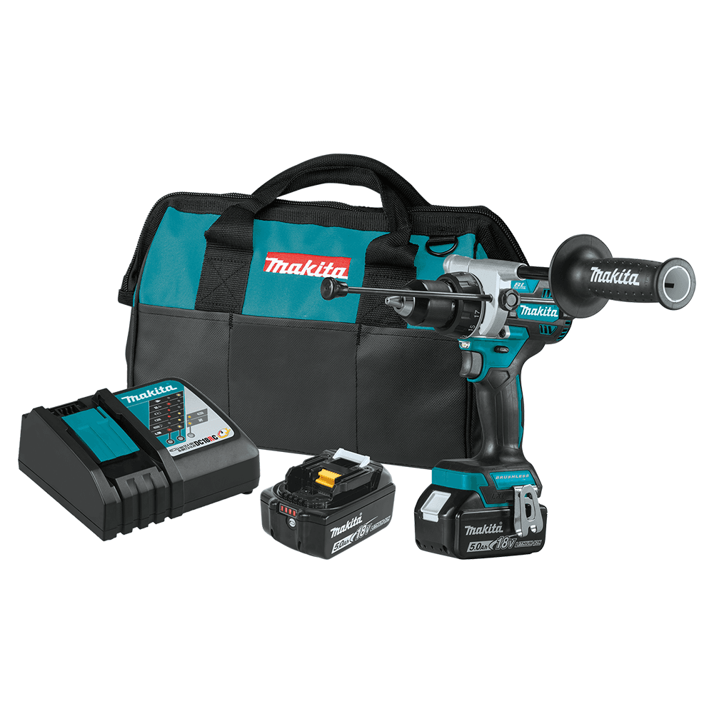 18V LXT Lithium‑Ion Brushless Cordless 1/2" Hammer Driver‑Drill Kit Main - Image