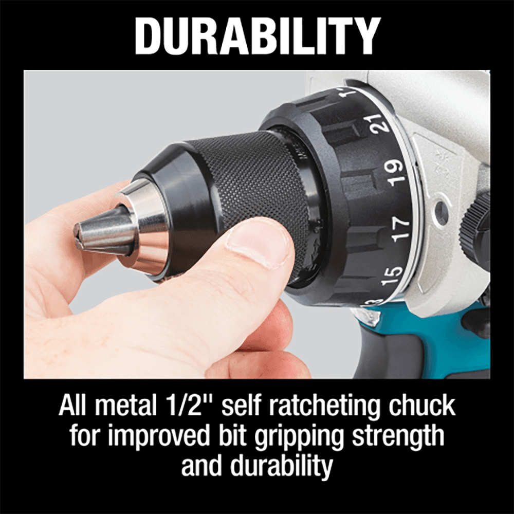 18V LXT Lithium‑Ion Brushless Cordless 1/2" Hammer Driver‑Drill Tool Only Alt 4 - Image