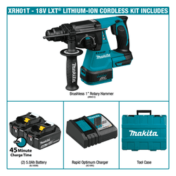 18V LXT Lithium‑Ion Brushless Cordless 1" SDS‑PLUS Rotary Hammer Kit (5.0Ah) Alt 5 - Image