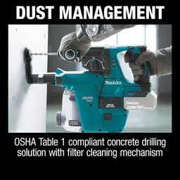 18V LXT Lithium‑Ion Brushless Cordless 1" SDS‑PLUS Rotary Hammer with HEPA Dust Extractor Attachment Tool Only Alt 5 - Image