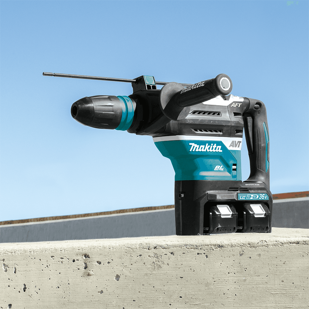 36V LXT Brushless 1-9/16" SDS-MAX Advanced AVT Rotary Hammer Kit with AFT/AWS (5.0Ah) Alt 9 - Image